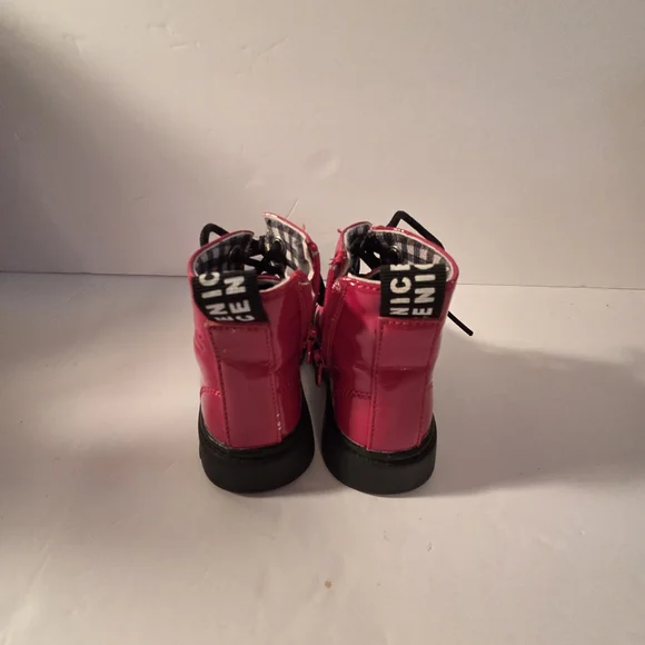 Kids Red Lace-Up Boots 6T - Picture 5 of 8